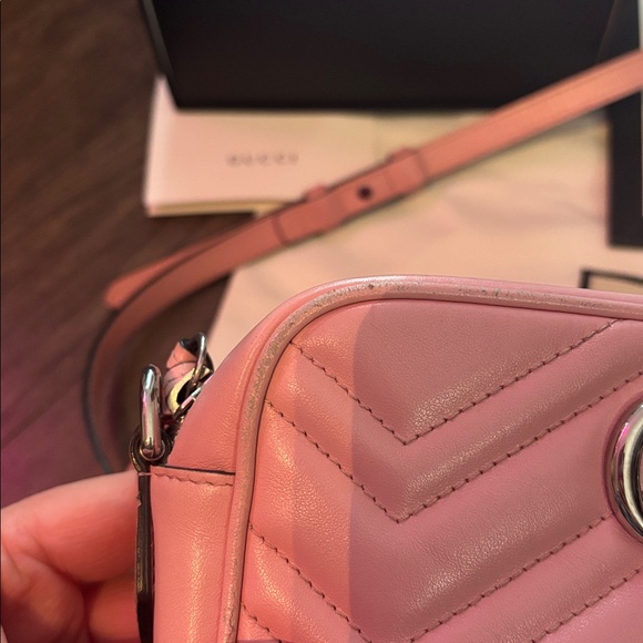 Gucci GG Marmont Matelassé Mini Bag 'Wild Rose' - Picture 3 of 12